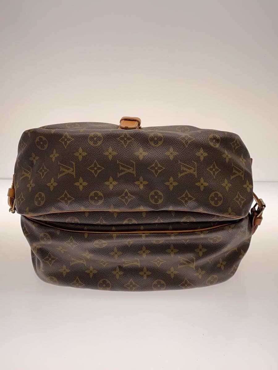 LOUIS VUITTON 1) Soufflot 35 Monogram Canvas Leather BRW All-over pattern M42254 4