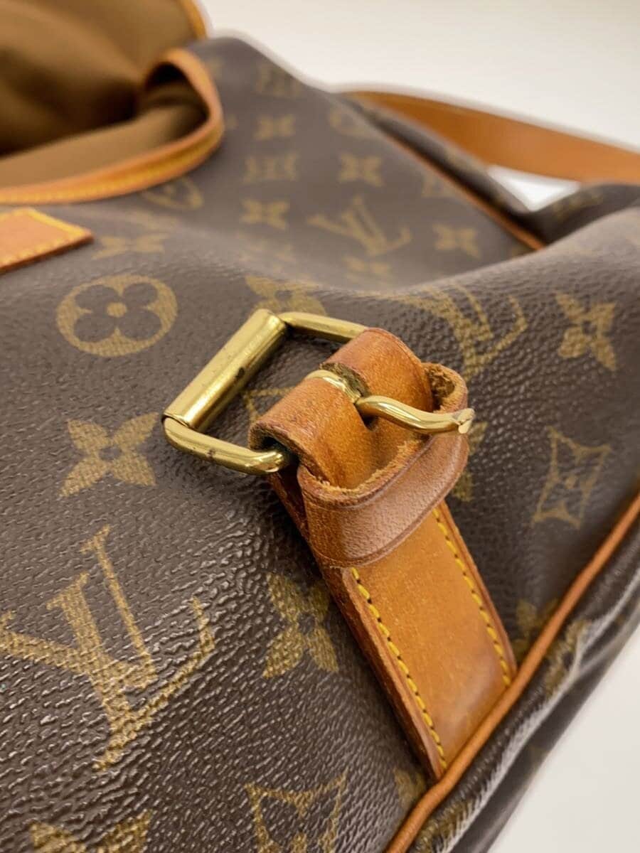 LOUIS VUITTON 1) Soufflot 35 Monogram Canvas Leather BRW All-over pattern M42254 7