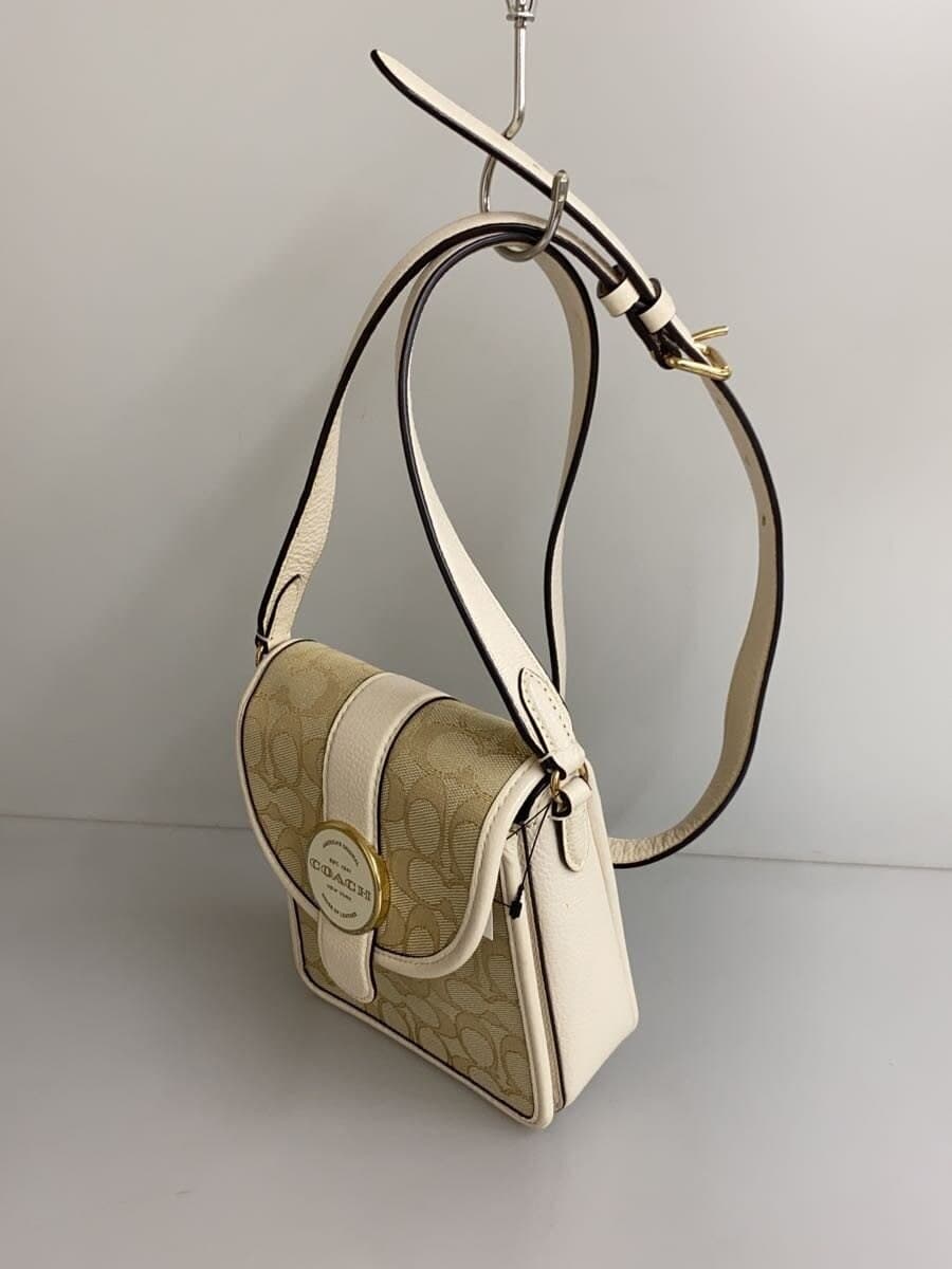 COACH Shoulder Bag Canvas BEG All-over Pattern cb321 2