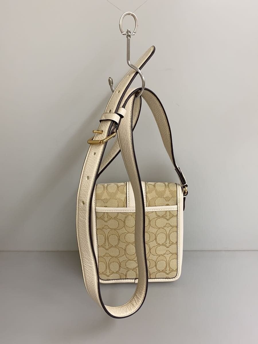 COACH Shoulder Bag Canvas BEG All-over Pattern cb321 3