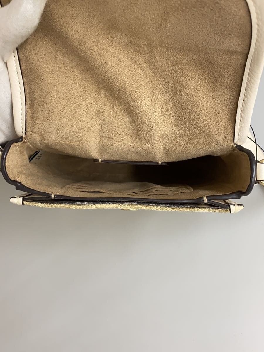 COACH Shoulder Bag Canvas BEG All-over Pattern cb321 6