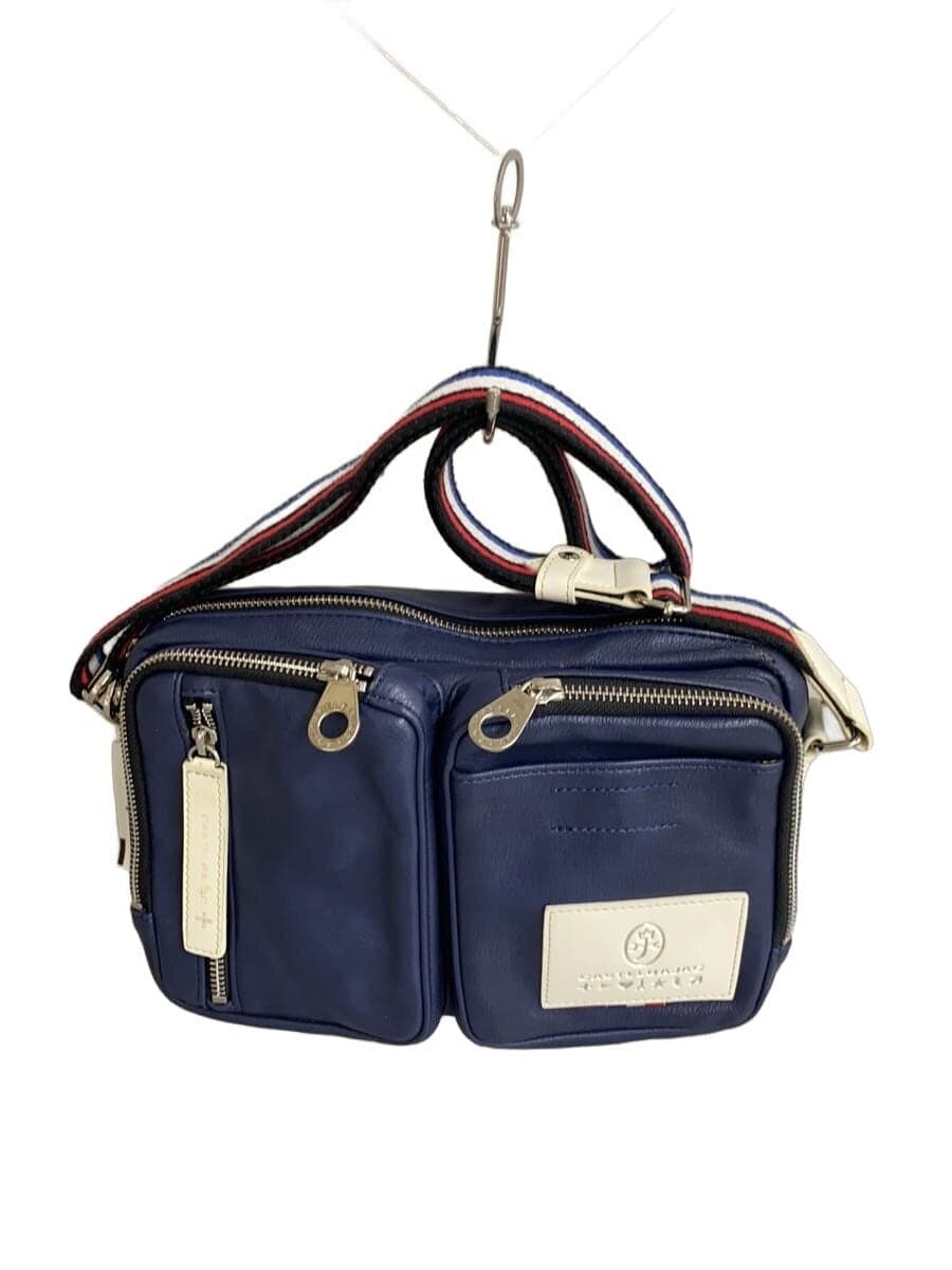 CASTELBAJAC shoulder bag leather navy plain 37101