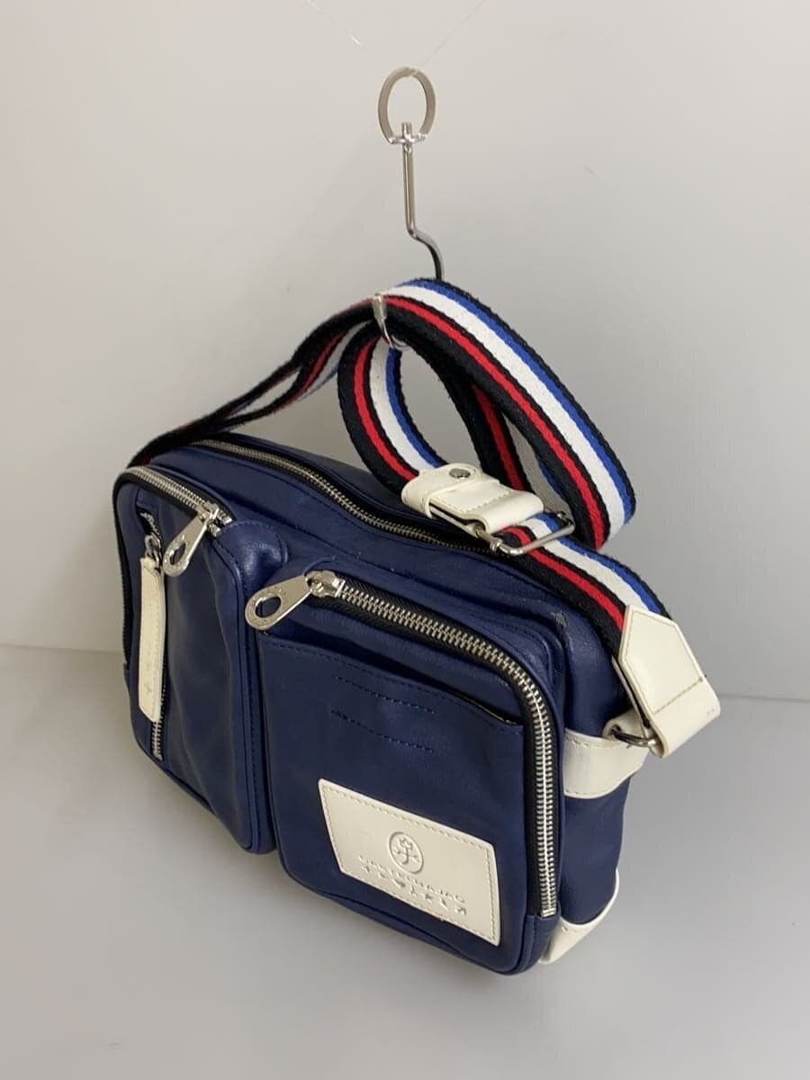 CASTELBAJAC shoulder bag leather navy plain 37101 2