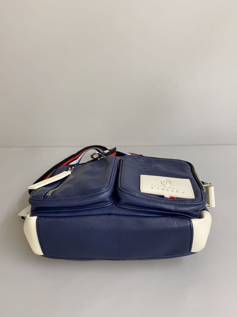 CASTELBAJAC shoulder bag leather navy plain 37101 4
