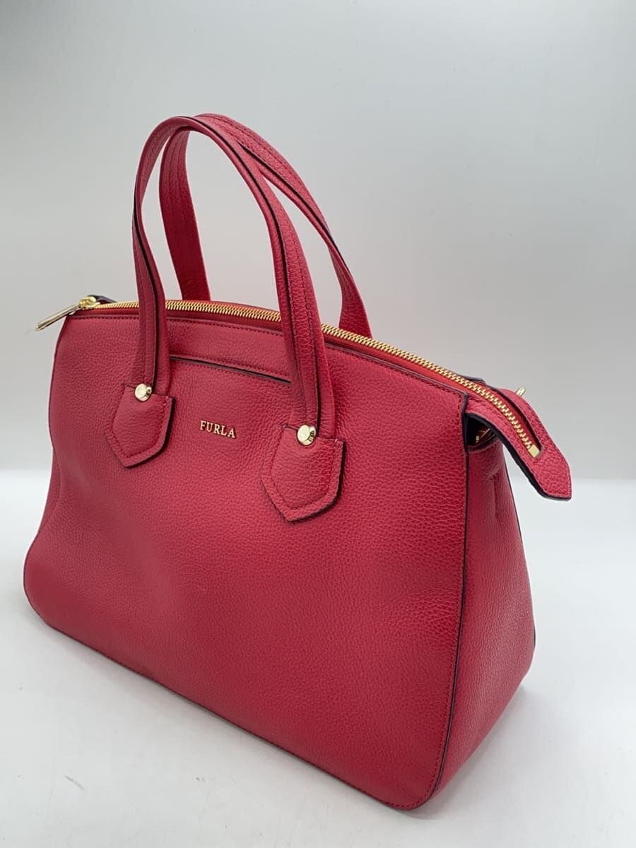 FURLA Shoulder Bag Leather PNK Solid 2
