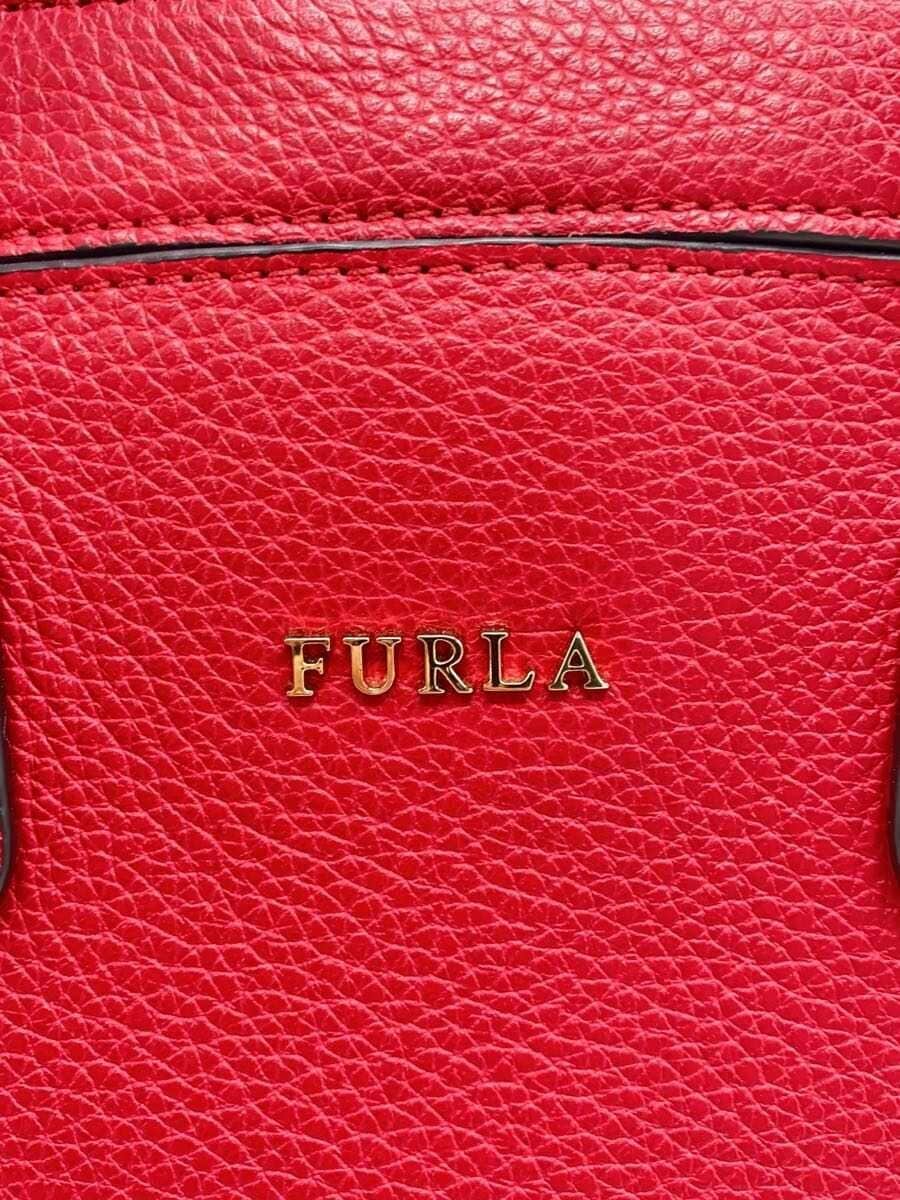 FURLA Shoulder Bag Leather PNK Solid 5