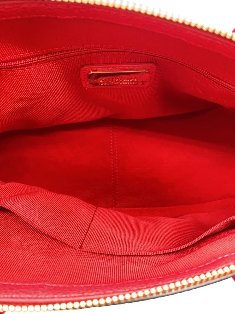 FURLA Shoulder Bag Leather PNK Solid 6