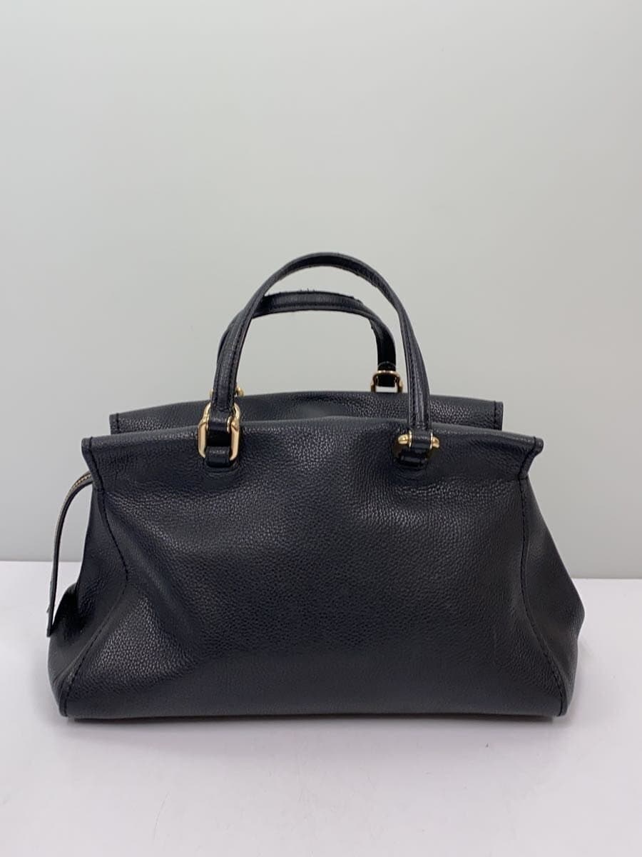 COACH Shoulder Bag Leather BLK 3