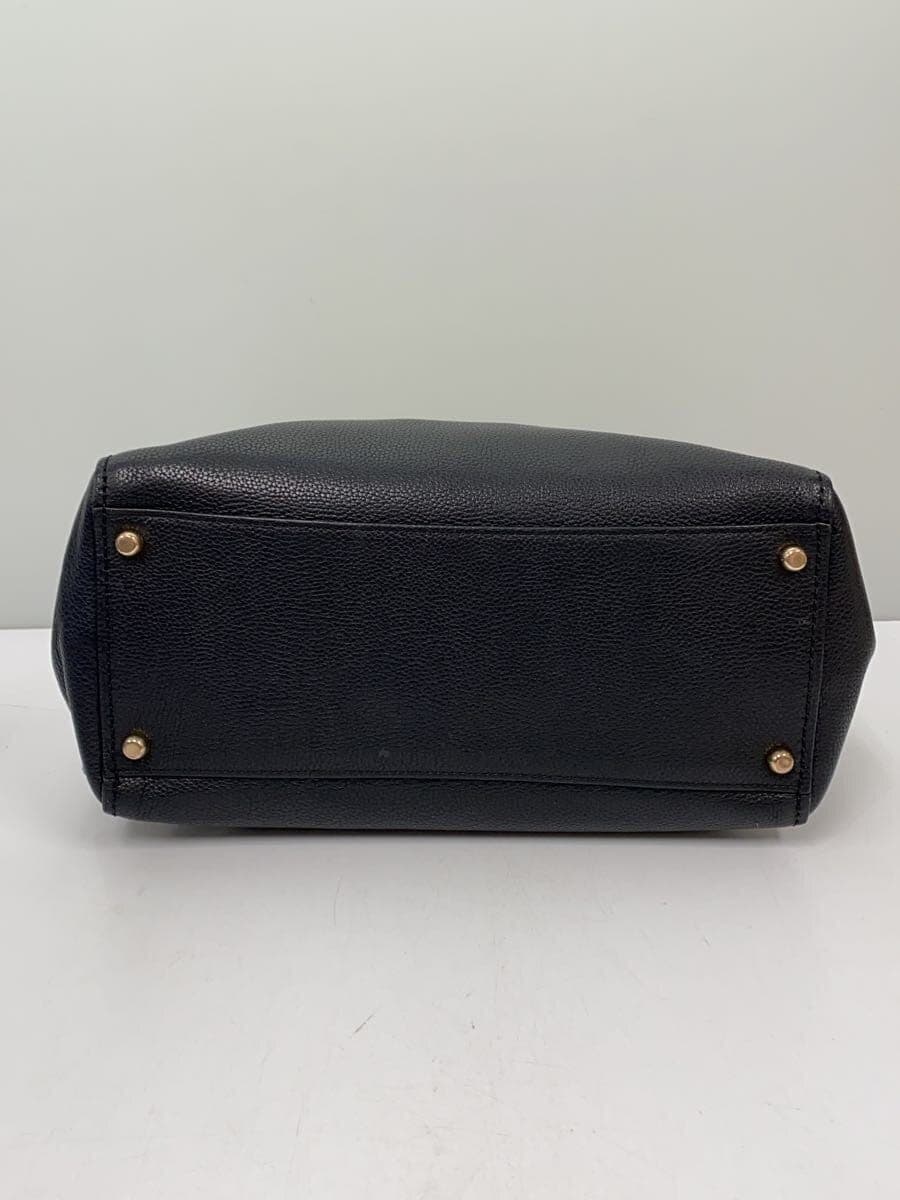 COACH Shoulder Bag Leather BLK 4