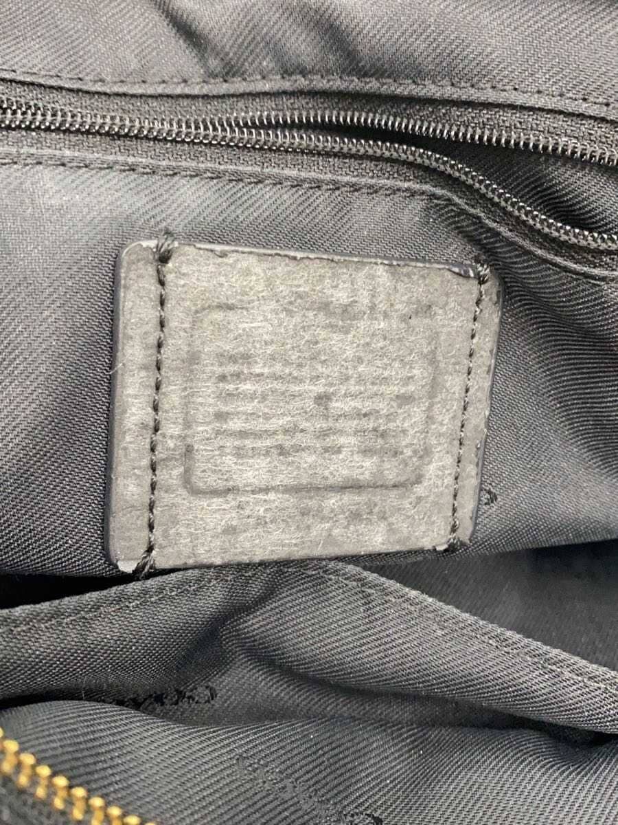 COACH Shoulder Bag Leather BLK 8