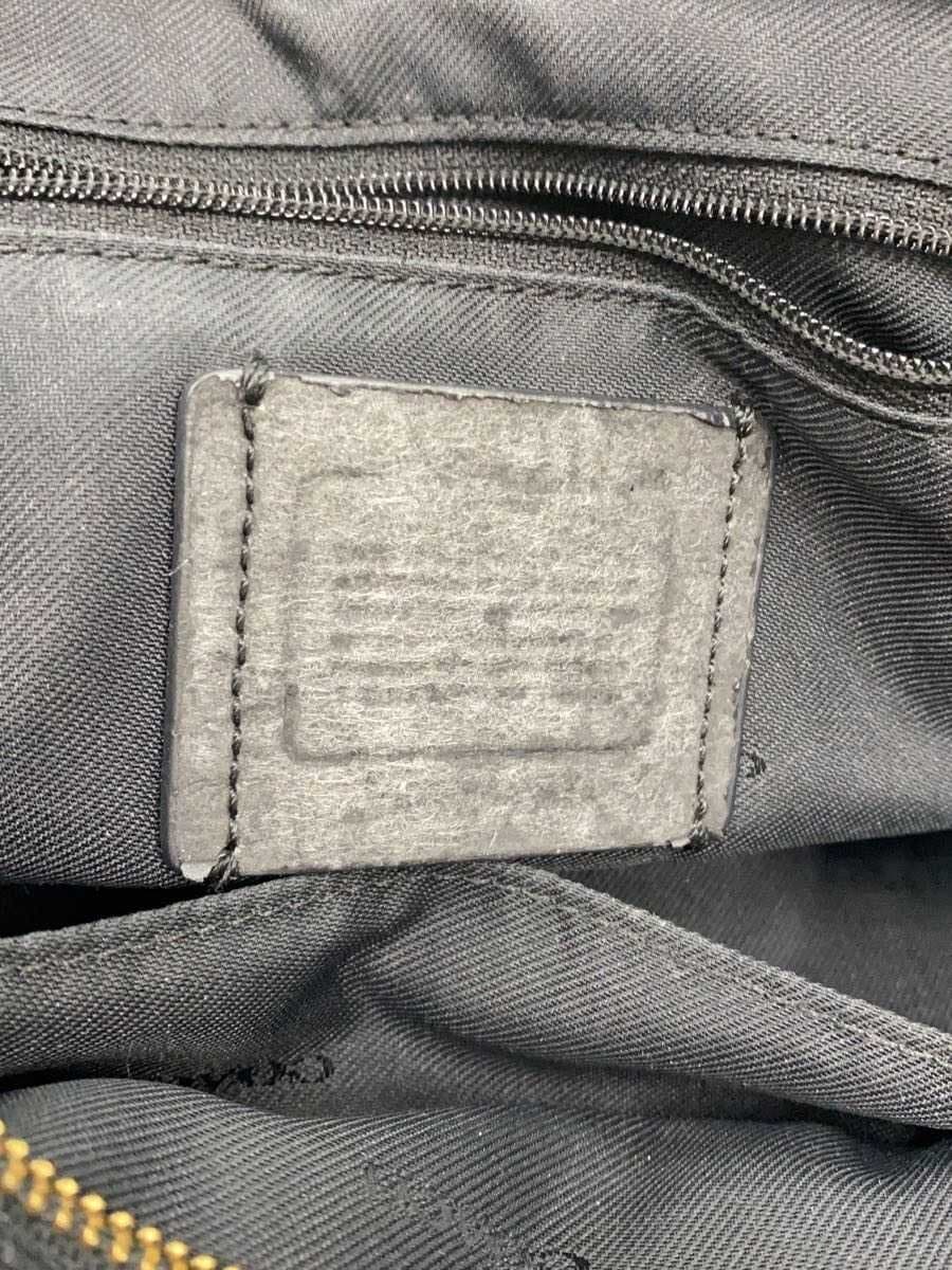 COACH Shoulder Bag Leather BLK 8