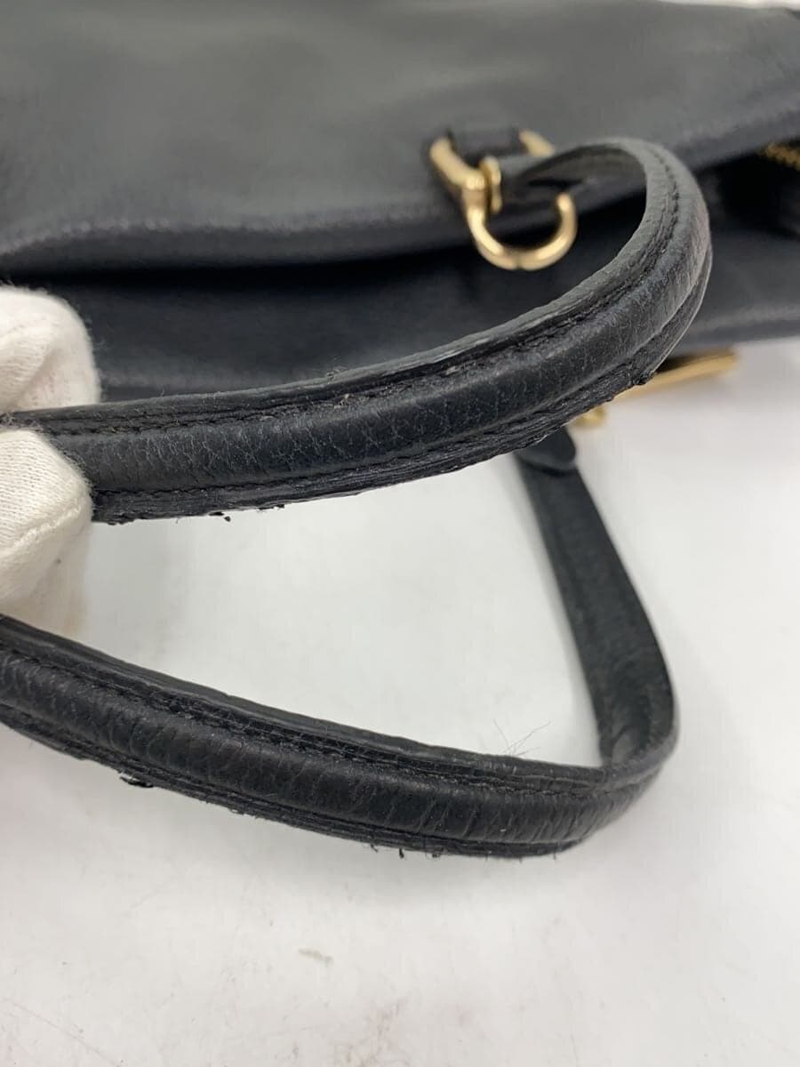 COACH Shoulder Bag Leather BLK 9