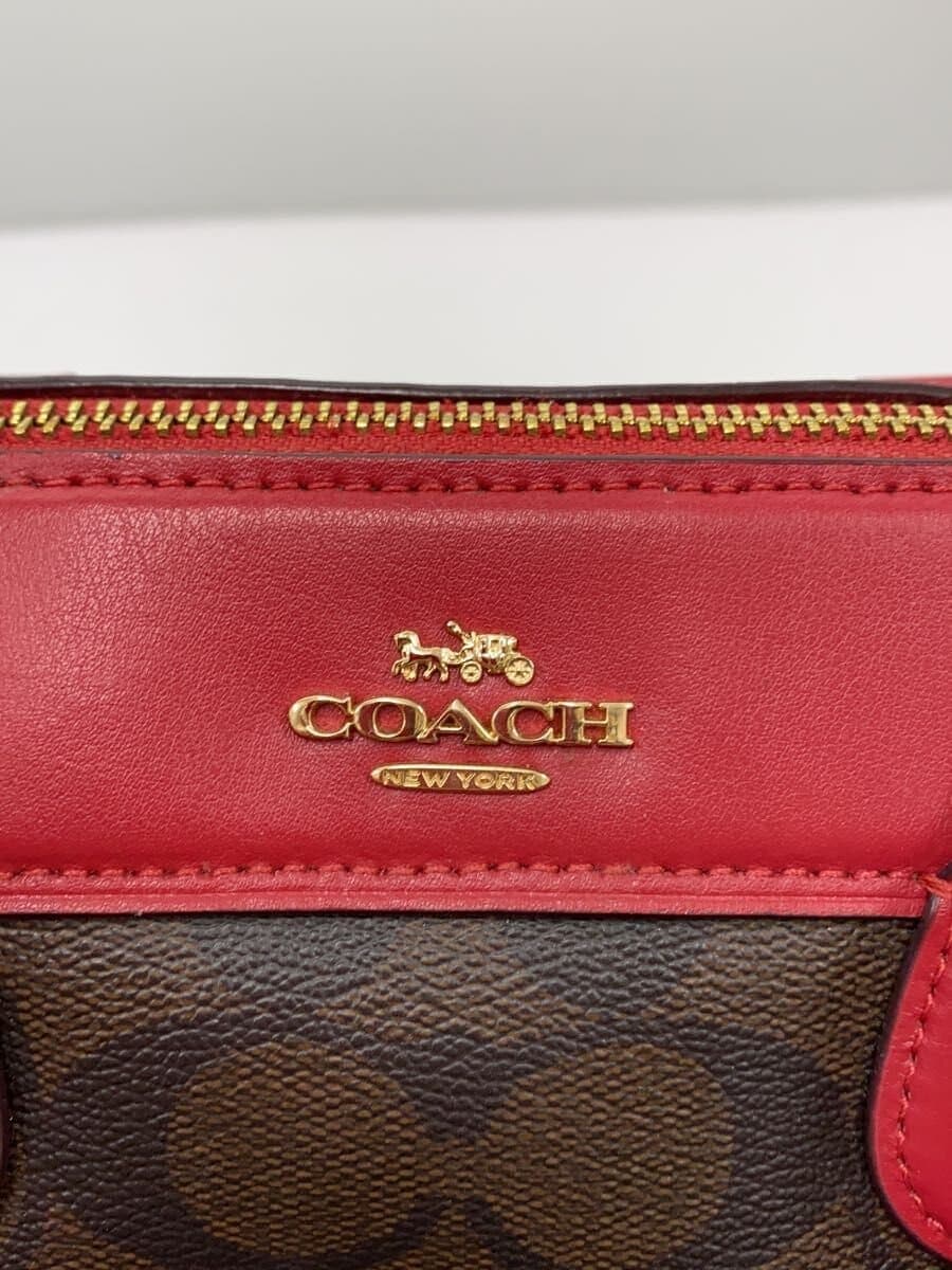 COACH Shoulder Bag RED F68100 5