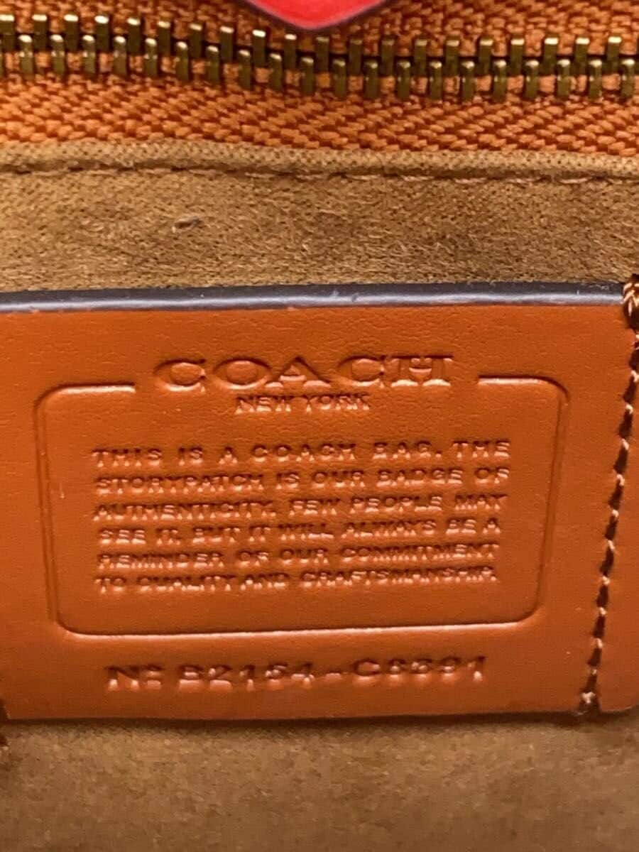 COACH Shoulder Bag RED All Over Pattern C8391 FIELD TOTE 22 HORSE AND CARRIA 5