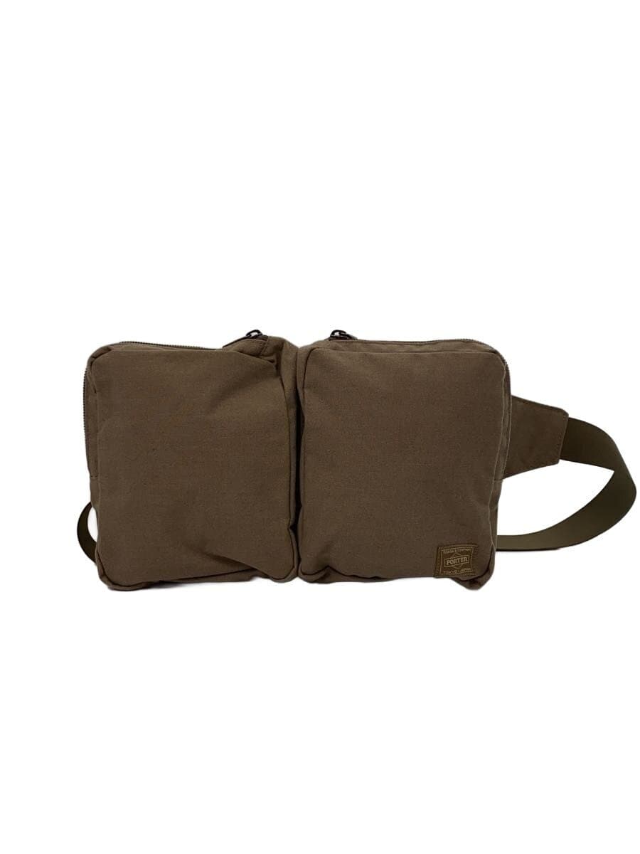 PORTER Waist Bag Cotton KHK 577-08536 KEEPER WAIST BAG