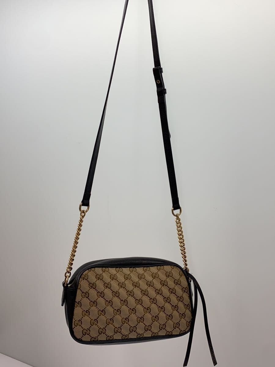 GUCCI Chain Shoulder Bag_GG Marmont _GG Canvas Canvas BEG All Over Pattern 3