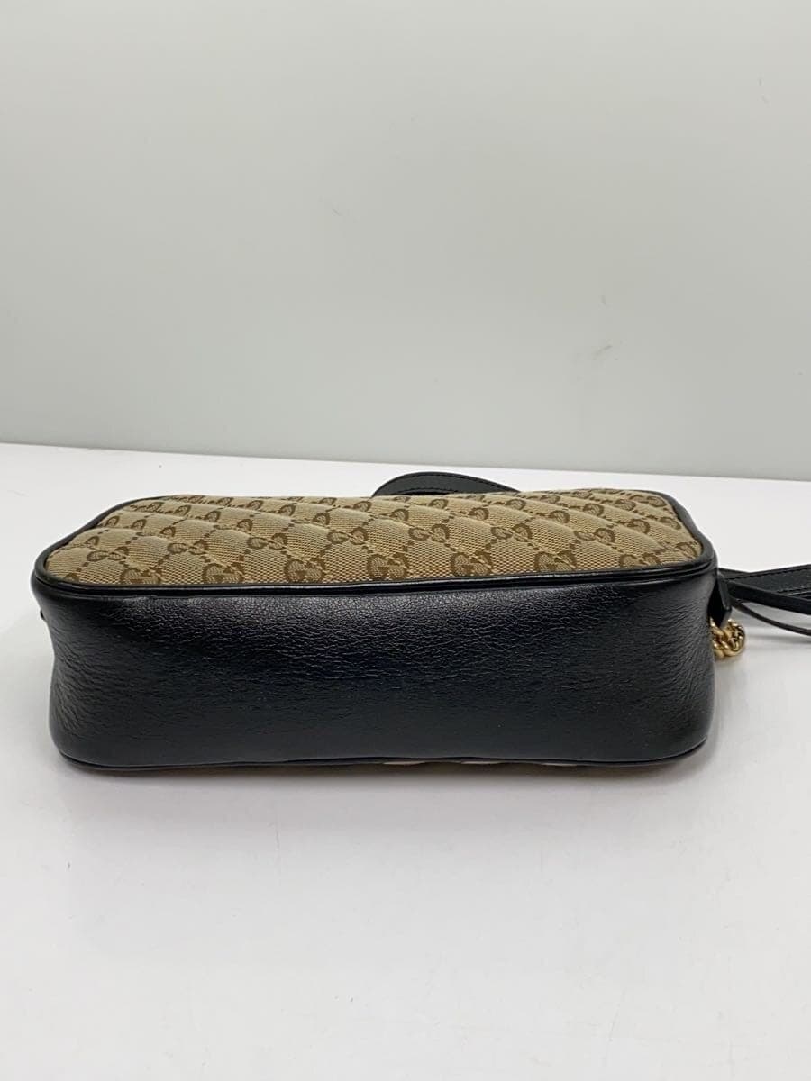 GUCCI Chain Shoulder Bag_GG Marmont _GG Canvas Canvas BEG All Over Pattern 4