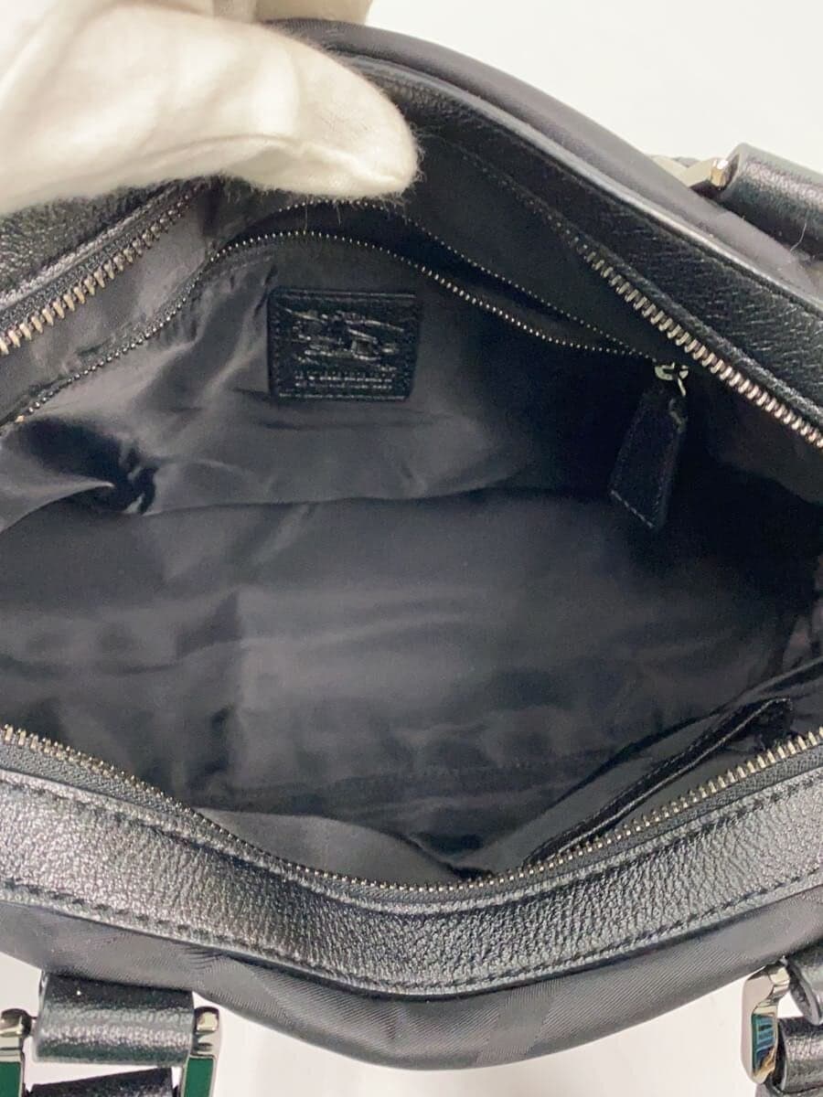 BURBERRY Tote Bag Leather BLK Solid 6