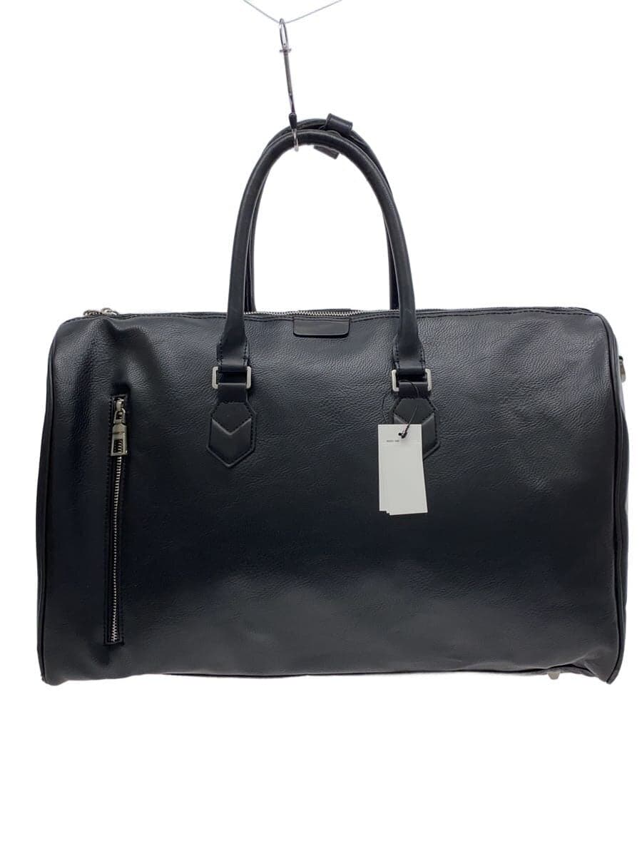 ZARA Boston Bag Leather BLK Solid