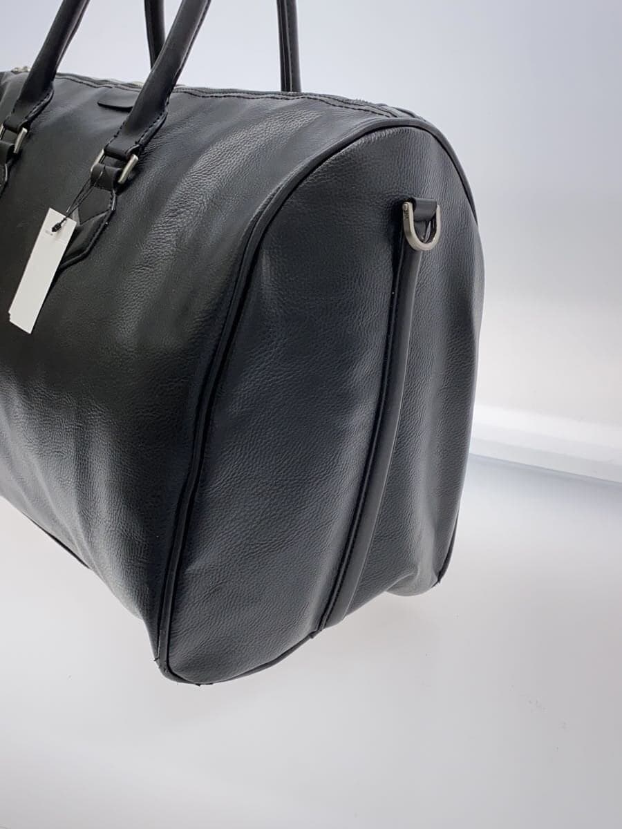 ZARA Boston Bag Leather BLK Solid 2