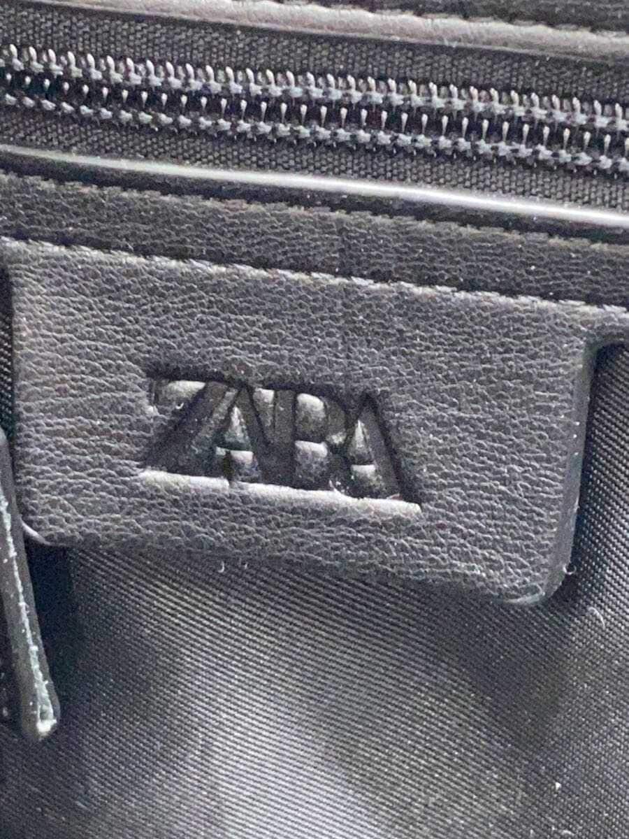 ZARA Boston Bag Leather BLK Solid 5