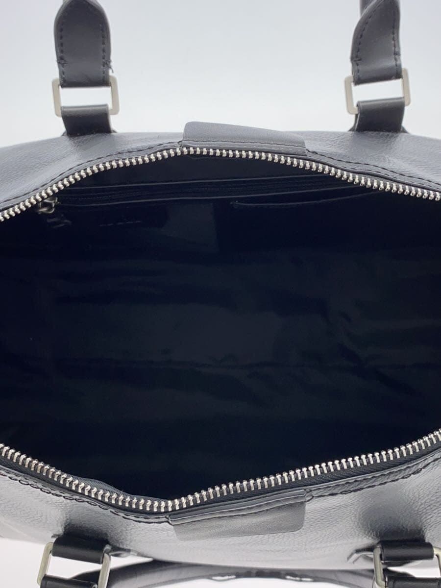 ZARA Boston Bag Leather BLK Solid 6