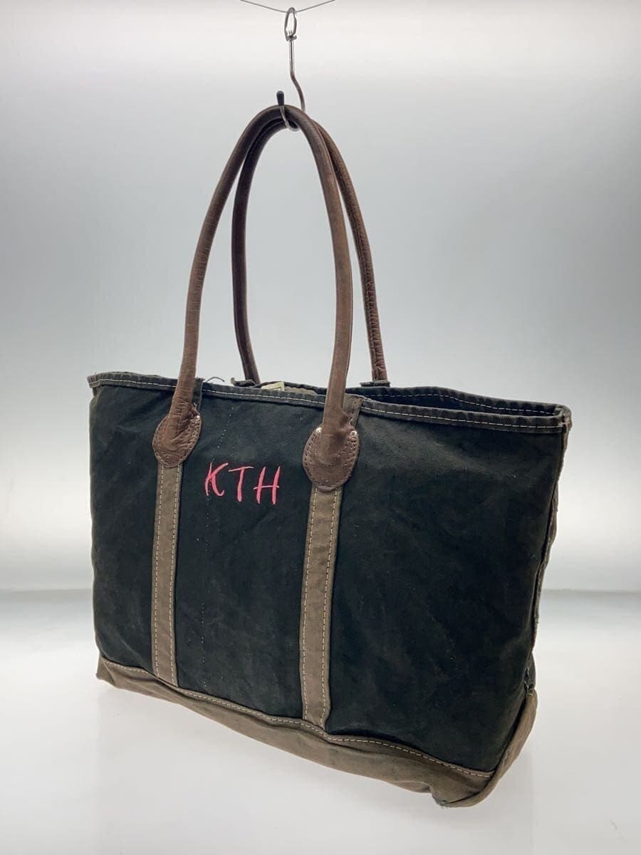 Other Brand ITS CRUST CLOTH Tote Bag Canvas BLK Solid 2