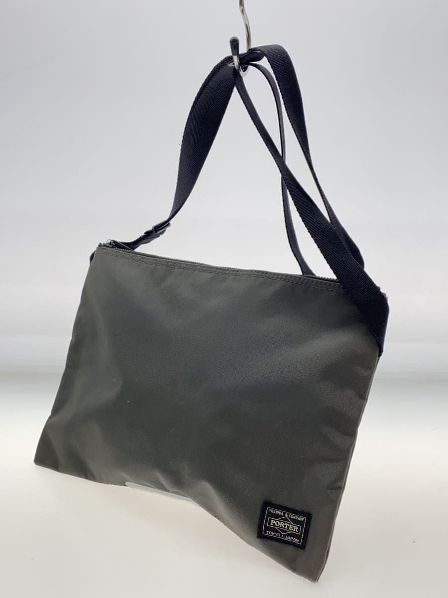 PORTER Shoulder Bag Nylon GRY Solid 2