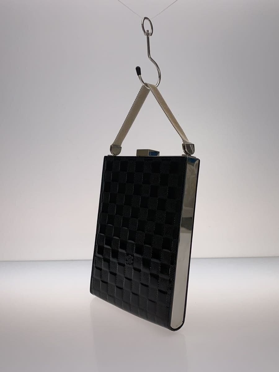 LOUIS VUITTON Ange GM_Damier Vernis Patent Leather BLK All Over Pattern 2