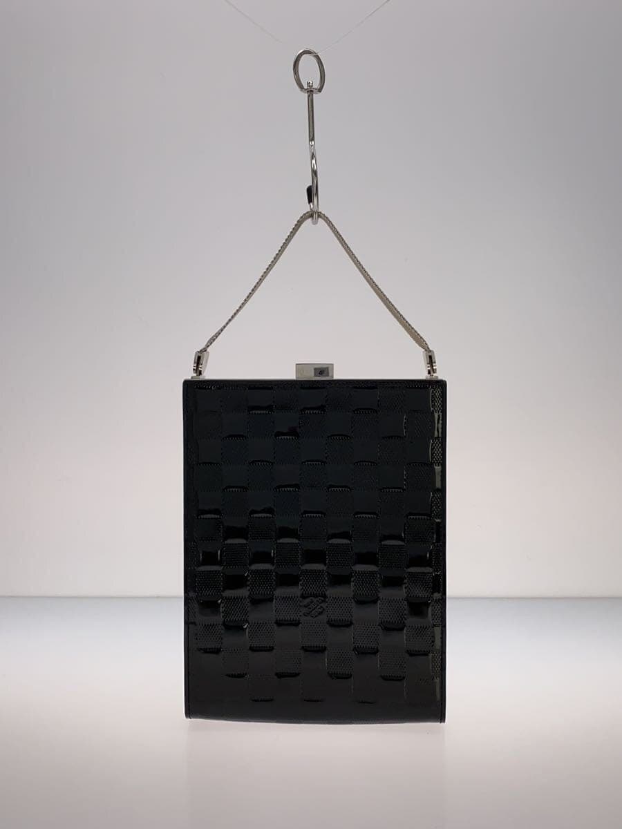 LOUIS VUITTON Ange GM_Damier Vernis Patent Leather BLK All Over Pattern 3