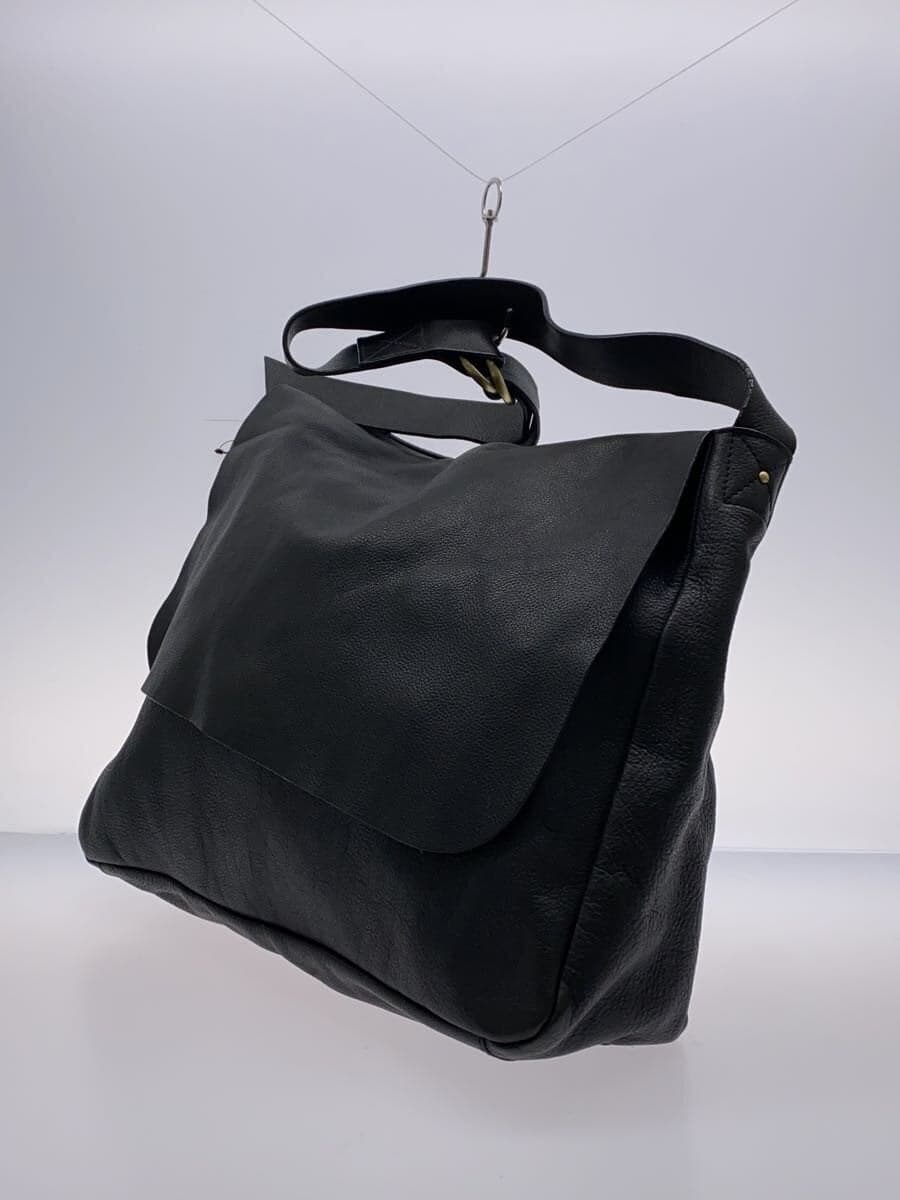 Other Brand library Shoulder Bag Leather BLK Solid 2