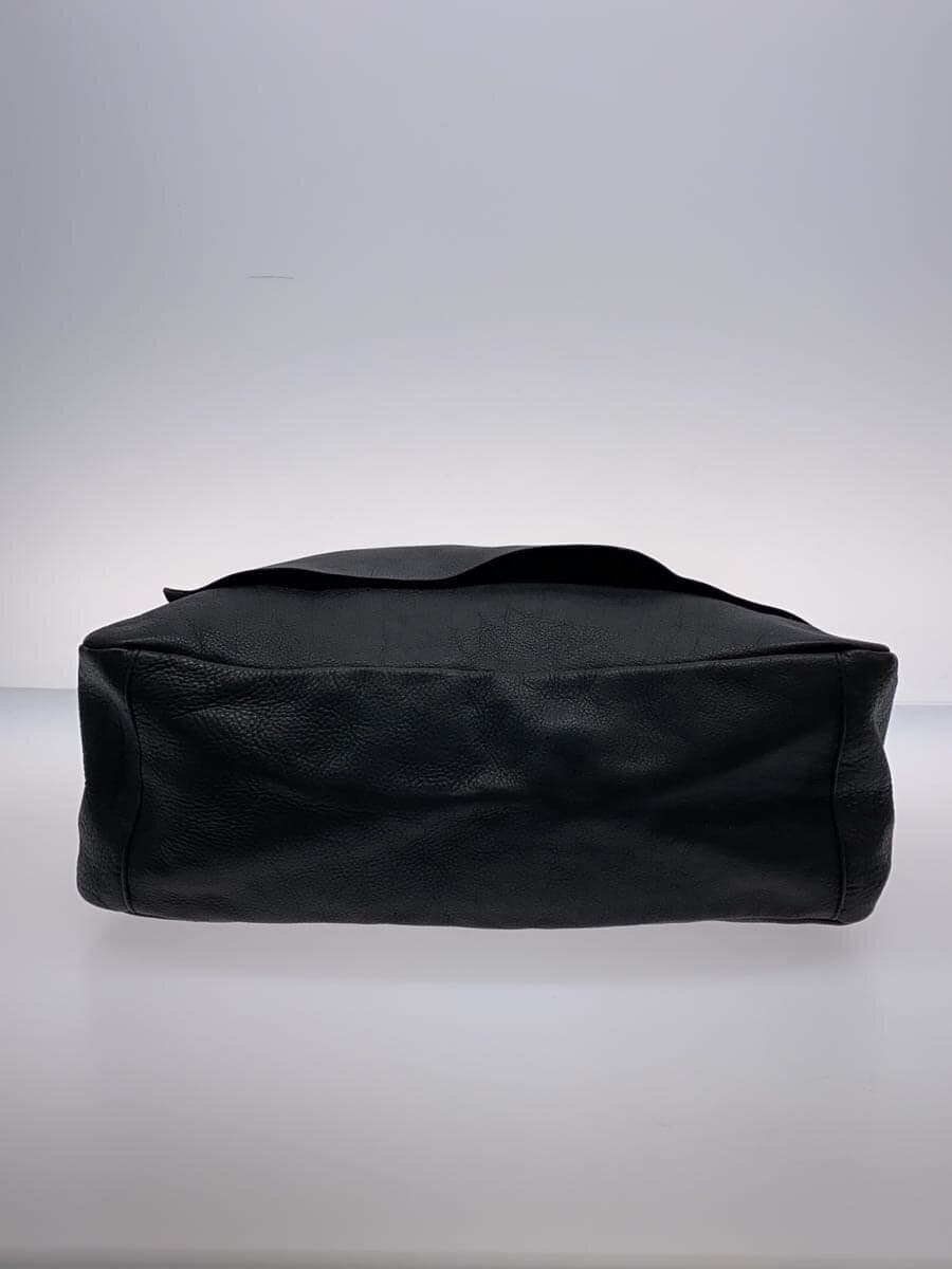 Other Brand library Shoulder Bag Leather BLK Solid 4