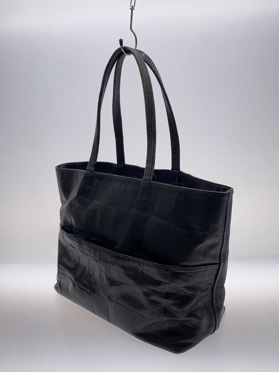 aniary Tote Bag Leather BLK Solid 2