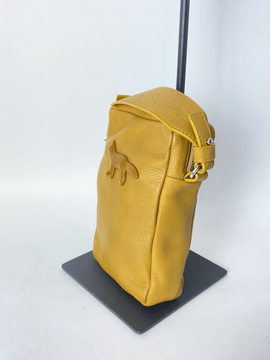 MAISON KITSUNE Shoulder Bag Leather YLW 2
