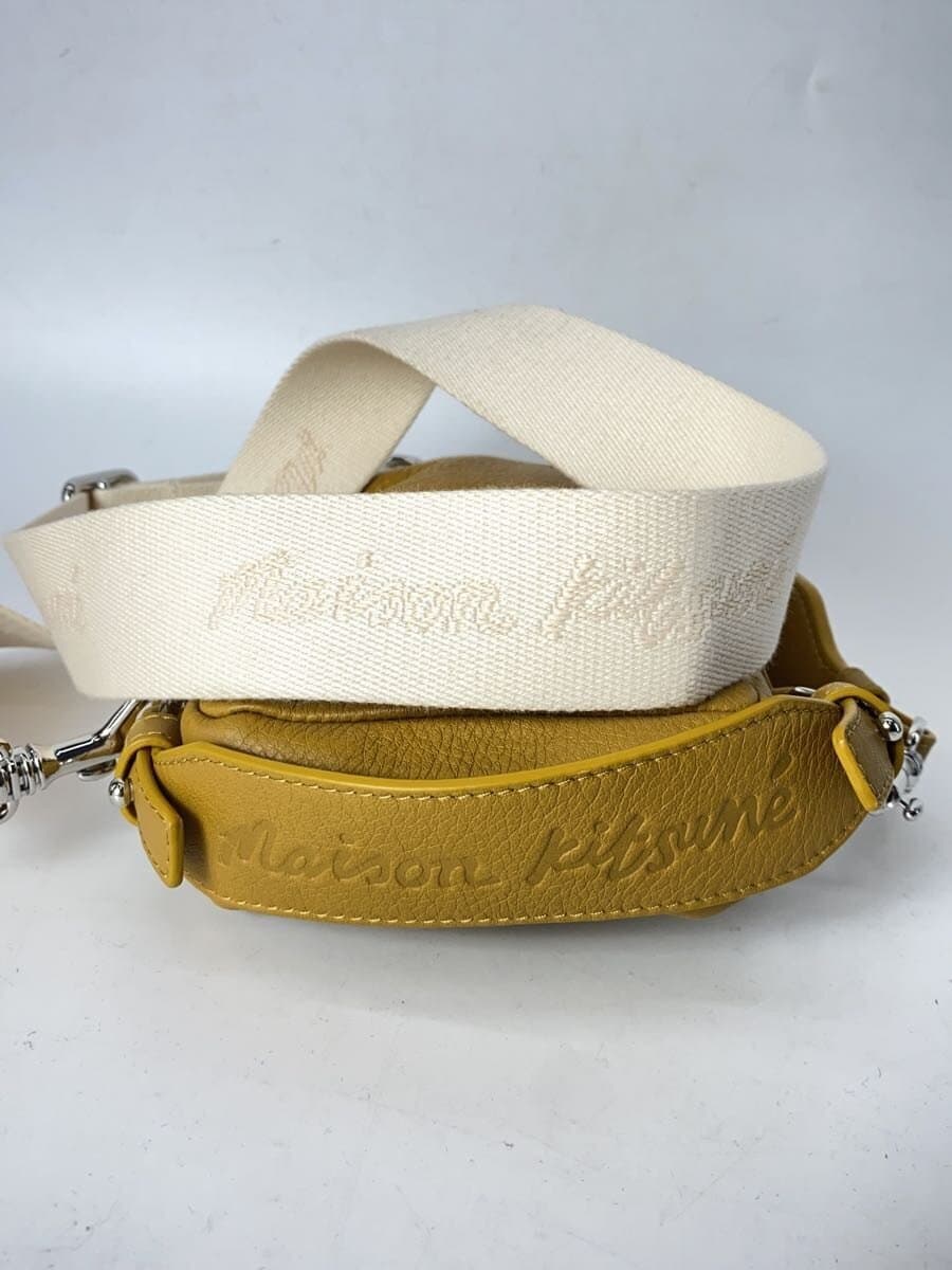 MAISON KITSUNE Shoulder Bag Leather YLW 8