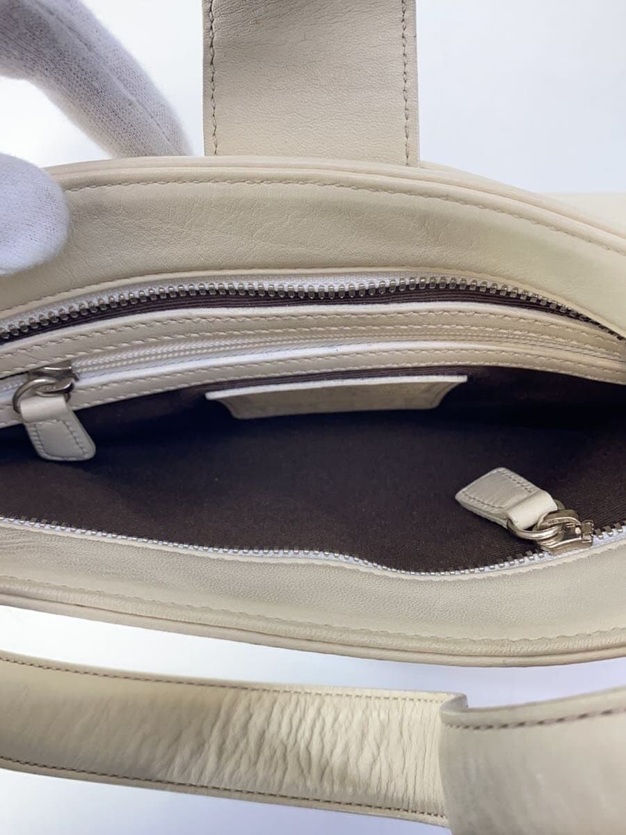 COACH handbag leather CRM plain J0S-7789 6