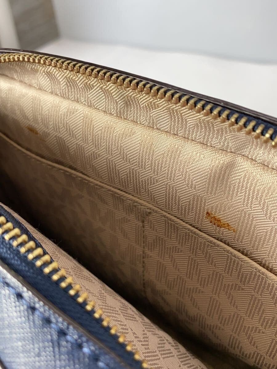 MICHAEL KORS Shoulder Bag PVC Navy Solid PC-1509 8