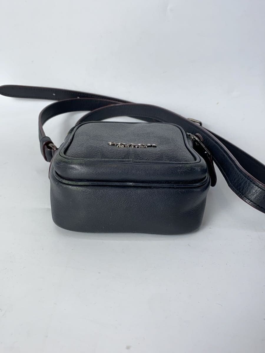 COACH Shoulder Bag PVC BLK All Over Pattern 4