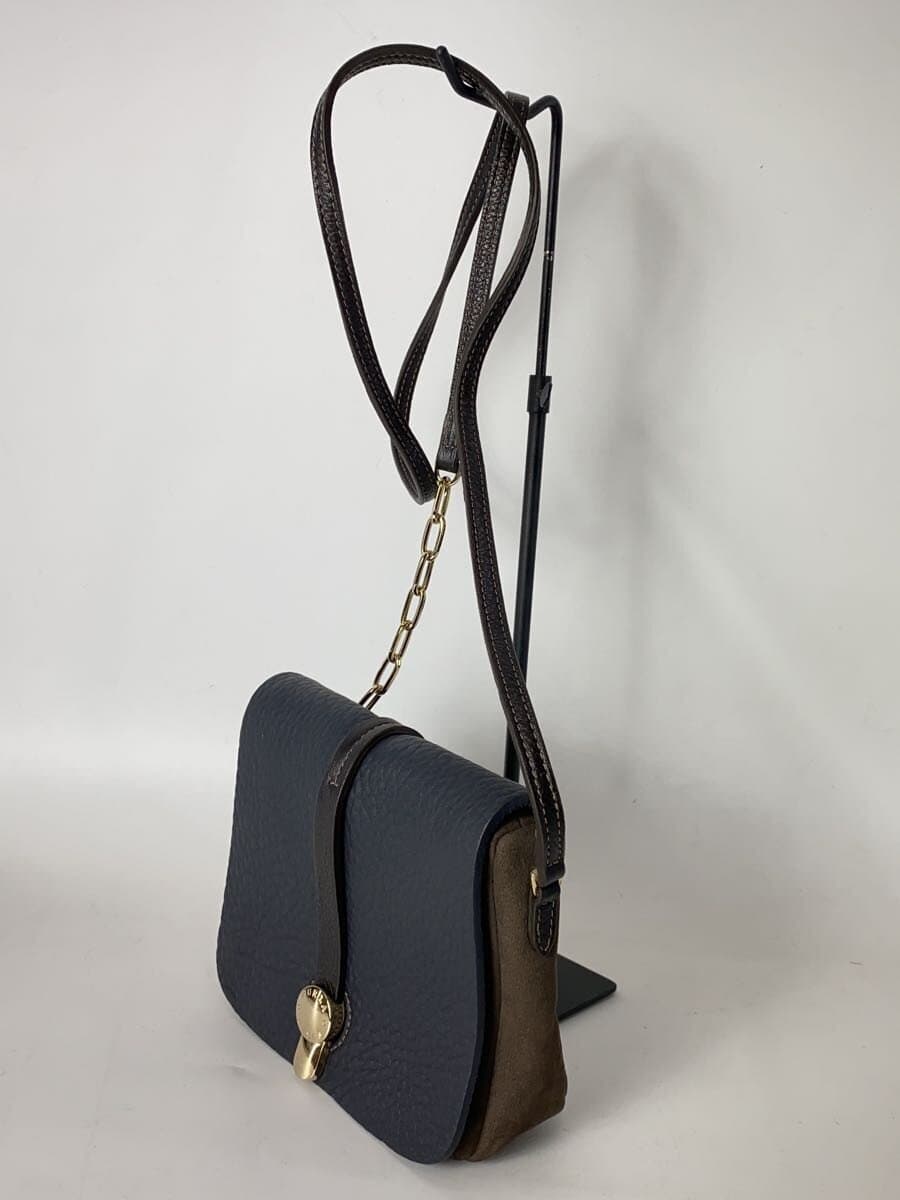 FURLA Shoulder Bag Leather NVY 2
