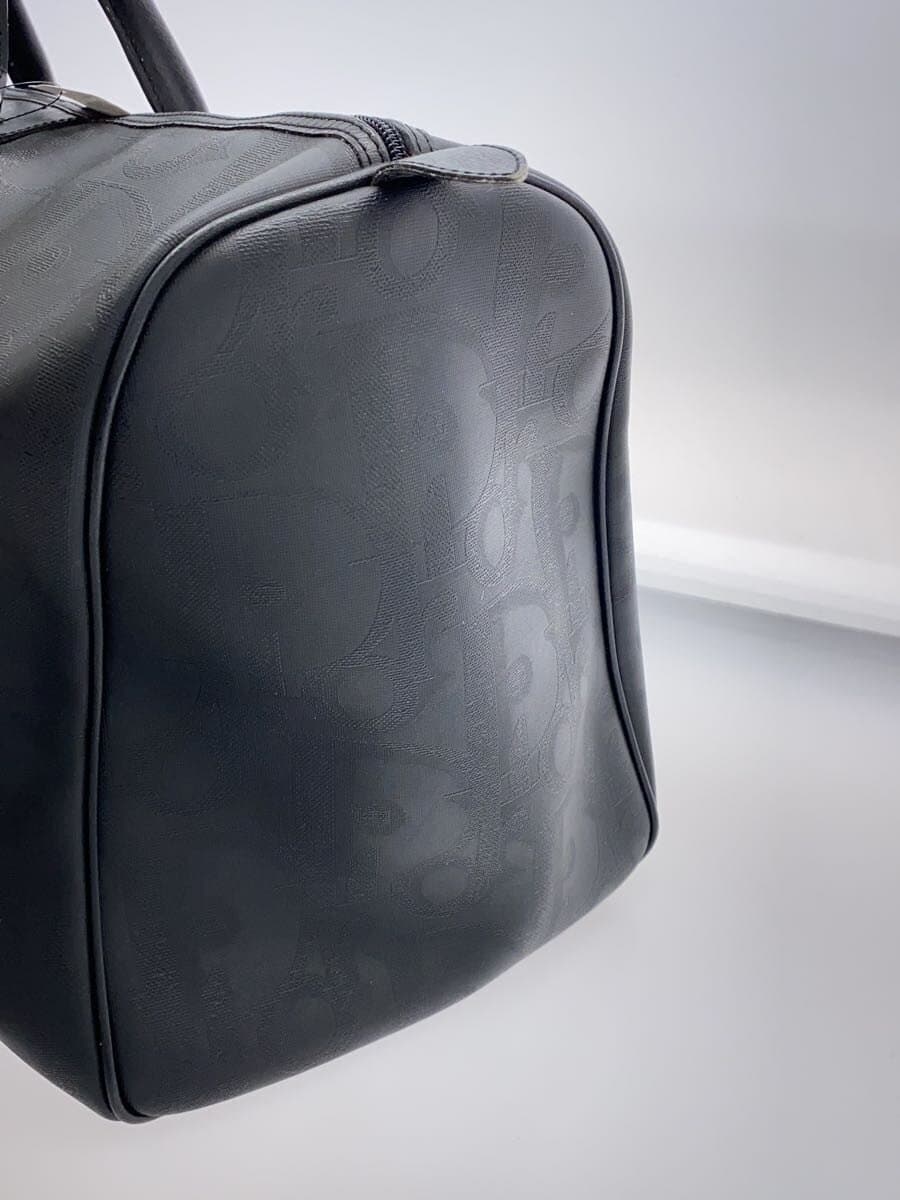 Christian Dior Boston Bag PVC Black All-over pattern 2