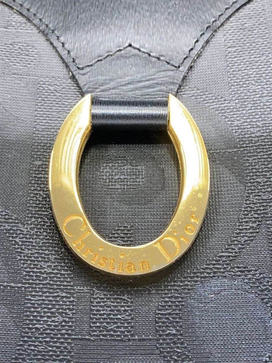 Christian Dior Boston Bag PVC Black All-over pattern 5