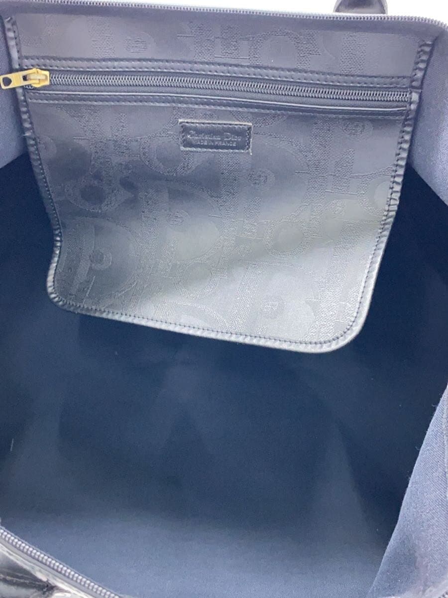 Christian Dior Boston Bag PVC Black All-over pattern 6