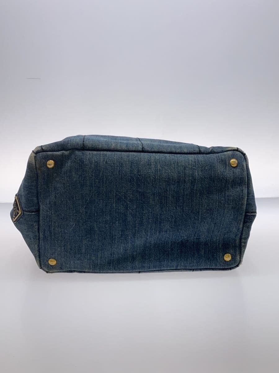PRADA Canapa Tote Bag Cotton IDG Stains on the handles Scuff marks on the 4