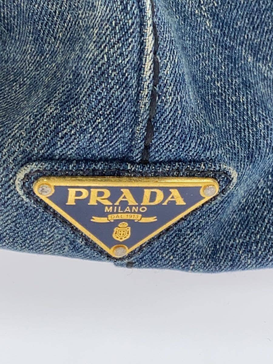 PRADA Canapa Tote Bag Cotton IDG Stains on the handles Scuff marks on the 5