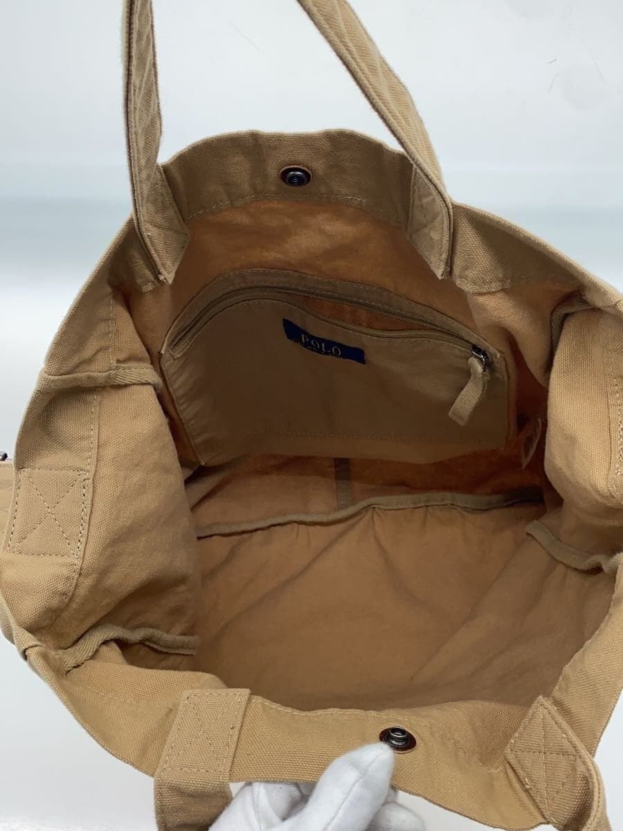 POLO RALPH LAUREN Shoulder Bag Canvas BRW Plain mapobgs0g620217 6