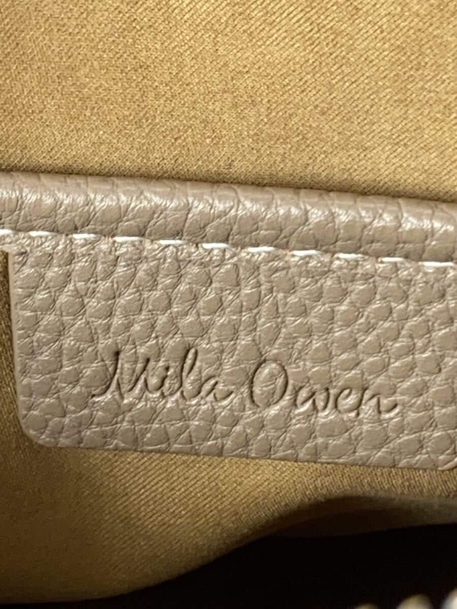 Mila Owen 24 model Wide Shoulder Boston Bag Beige 09WGB249502 Greige 5