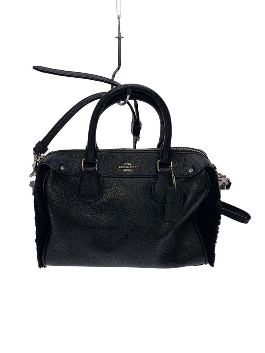 COACH Handbag Leather Black
