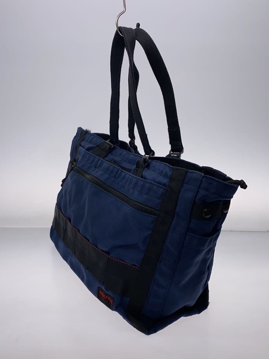 BRIEFING Briefcase Nylon Navy Solid Color 2