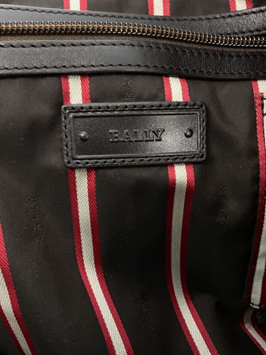 BALLY shoulder bag leather BRW plain 2-way 7