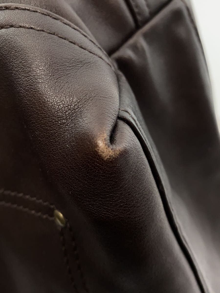 BALLY shoulder bag leather BRW plain 2-way 9